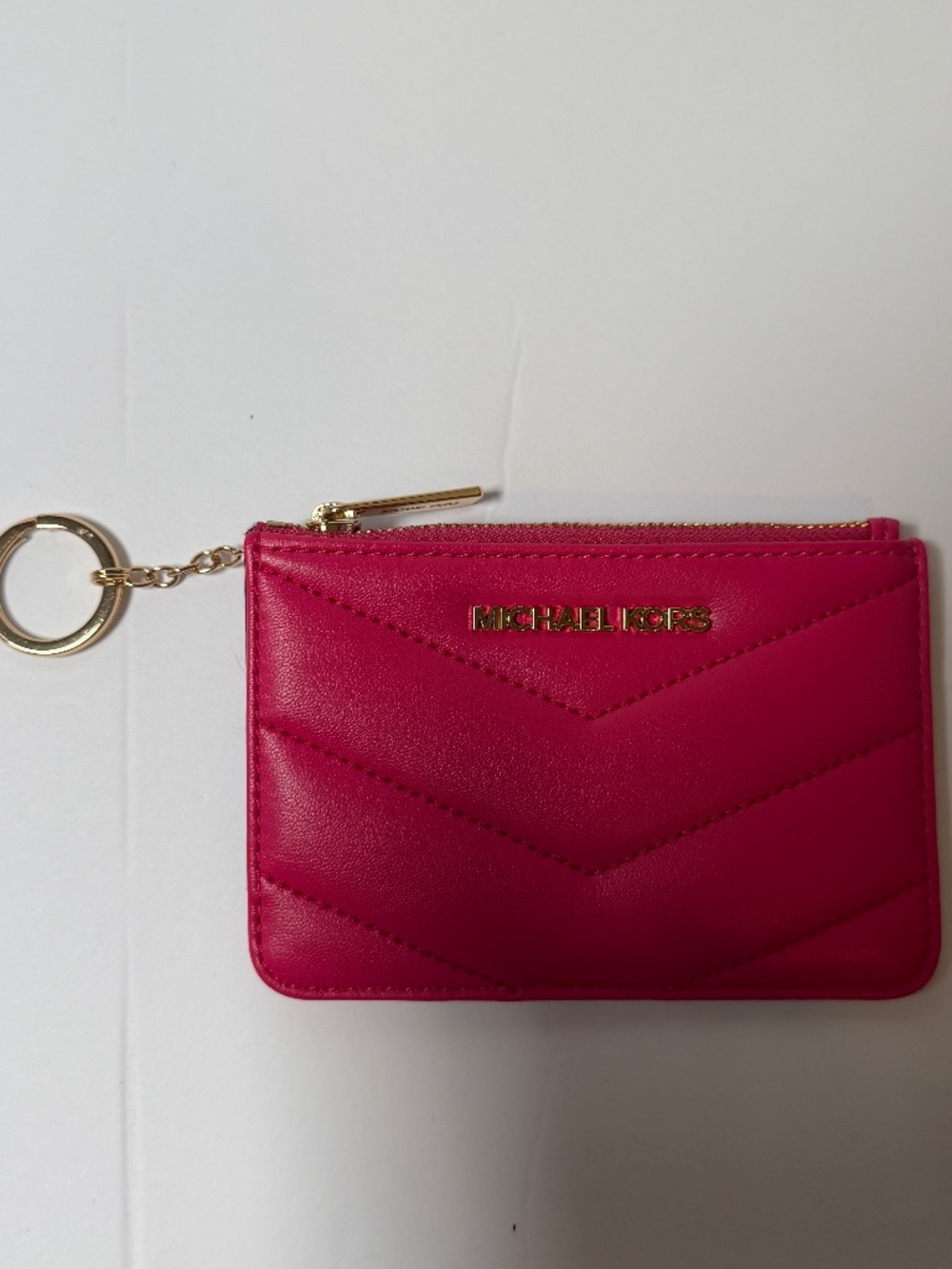 Michael Kors Jet Set Travel Small Top Zip Coin Pouch with ID Key Holder